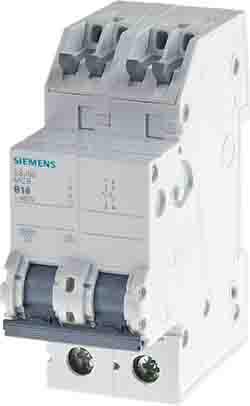 5SJ4113-6HG40 Siemens SENTRON 5SJ4 MCB, 1P, 13A Curve B, 120V AC, 60V DC, 14 kA Breaking Capacity