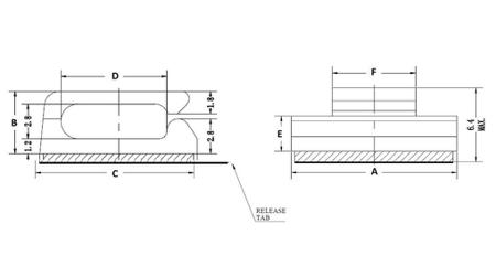 RND-610-00335 CABLE HOLDER NYLON66 9.5MM NAT