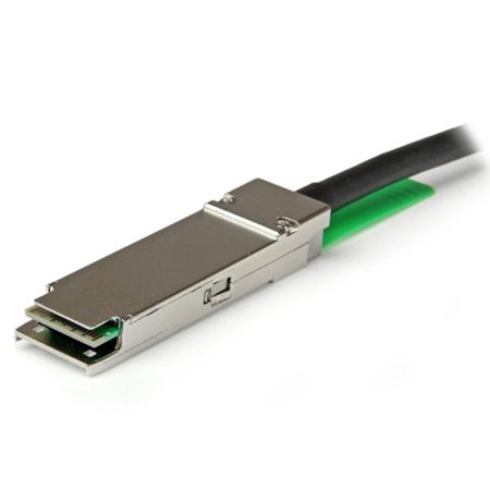 QSFPMM2M StarTech.comQSFP, 6.6ft, Black QSFP+ to Male QSFP+ Male, Terminated PVC Sheath