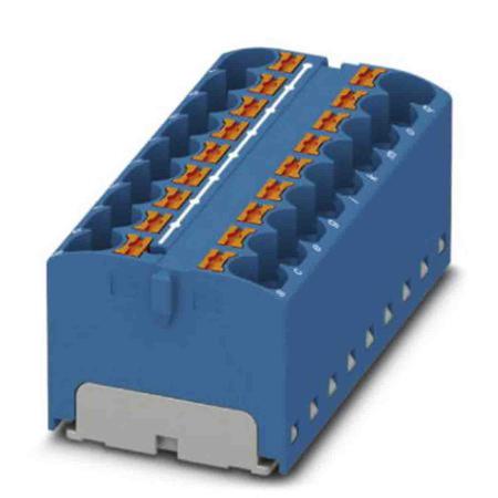 3273836 Phoenix Contact Distribution Block, 18 Way, 0.2 → 6mm², 32A, 450 V, Blue