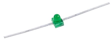 HLMP-6500 Broadcom 569 nm Green LED, Subminiature Dome Through Hole package