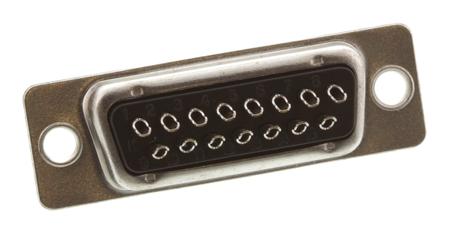 5-747909-2 TE Connectivity AMPLIMITE HD-20 Series Panel Mount Solder D-sub Connector Socket, 15 Way, 250 V ac, 3A