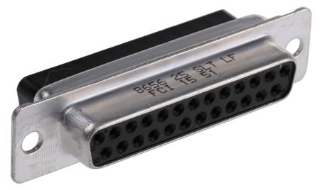 865625SLTLF Amphenol Communications Solutions 8656 25 Way Cable Mount D-sub Connector Socket, 2.76mm Pitch
