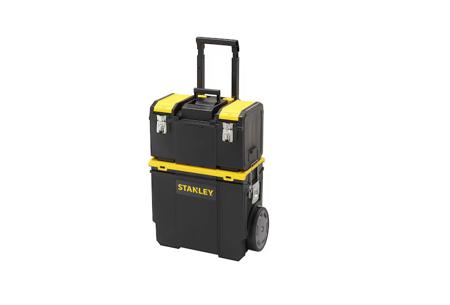 1-70-327 Stanley 2 in 1 2 drawers  Plastic Tool Box 2 Wheels, 470 x 573 x 295mm