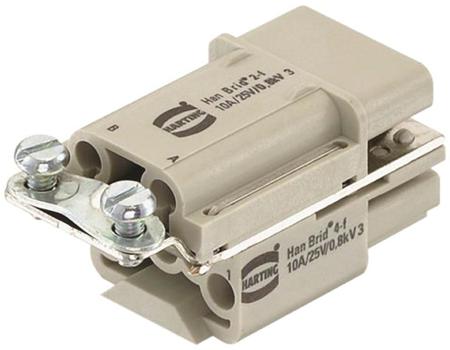 09120062794 HARTING Heavy Duty Power Connector Insert, 10A, Female, HAN Brid Series, 6 Contacts