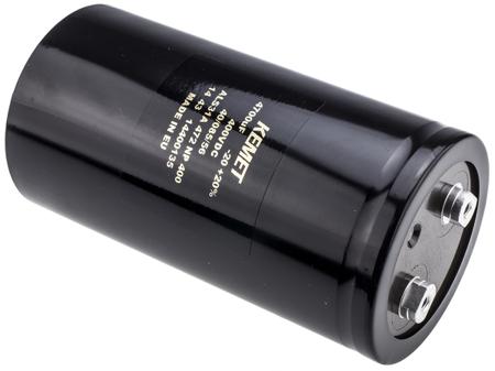 ALS31A472NP400 KEMET 4700μF Aluminium Electrolytic Capacitor 400V dc, Screw Terminal -