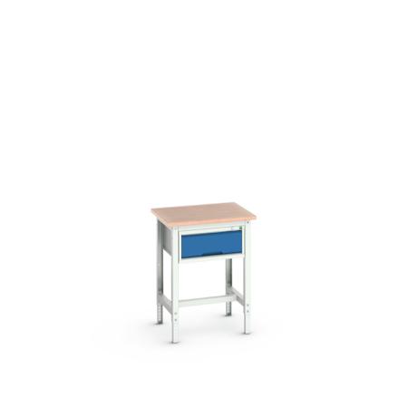 16921600-11 Bott Steel Workbench, 200kg Max Load, Adjustable Height, 930mm x 600mm x 700mm