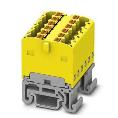 3002958 Phoenix Contact Distribution Block, 12 Way, 2.5mm², 17.5A, 500 V, Grey