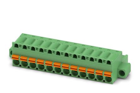 1910623 Phoenix Contact, 5mm Pitch, FKC 2.5/12-STF, 12 Way, Pluggable Terminal Block, Plug, Spring Cage Termination,