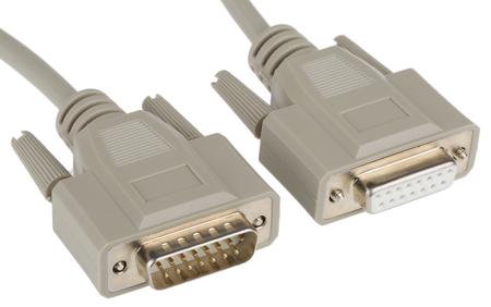 1656262 Phoenix Contact Male 15 Pin D-sub to Female 15 Pin D-sub Serial Cable, 1m PVC, VS-15-DSUB-20-LI-1.0 Series