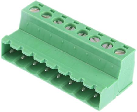 1786239 Phoenix Contact, 5.08mm Pitch, CLASSIC COMBICON IC, 8 Way, , Pluggable Terminal Block, Inverted Plug, Cable Mount,