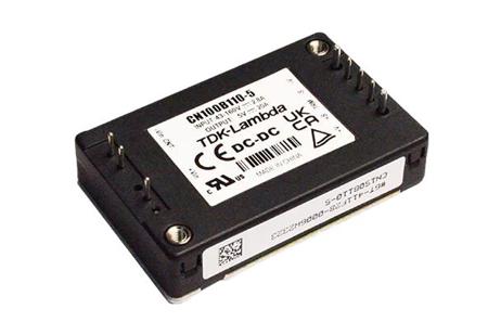 CN100B110-12 TDK-Lambda CN B110 DC-DC Converter, 12V dc/ 8.4A Output, 43 To 160 V dc Input, 100.8W, Through Hole, +100°C Max Temp