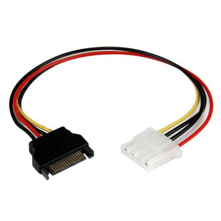 LP4SATAFM12 StarTech.com Male SATA Power to Female LP4  Cable, 12in