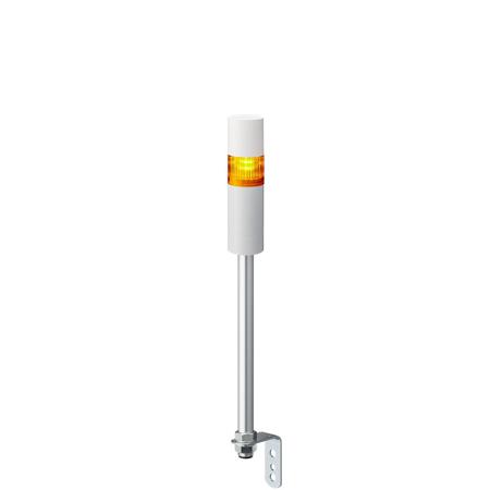 LR5-102LEBW-Y Patlite LR5 Series Amber Buzzer Signal Tower, 1 Lights, 24 V dc, Pole Mount