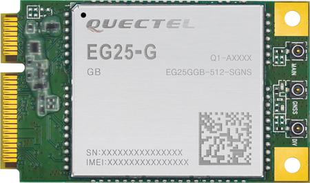 EG25GGB-MINIPCIE Quectel  Module B1/ B2/ B3/ B4/ B5/ B7/ B8/ B12/ B13/ B18/ B19/ B20/ B25/ B26/ B28/B38/ B39/ B40/ B41MHz