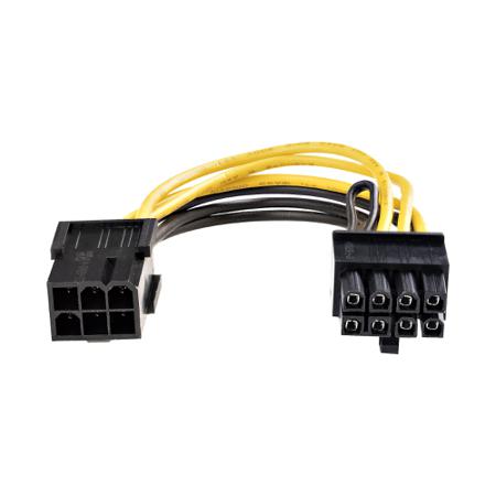 PCIEX68ADAP StarTech.com 6 Way Female PCIe to 8 Way Male PCIe Wire to Board Cable, 154.9mm