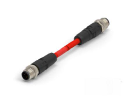 TAD14741311-001 TE ConnectivityTAD1474, 500mm Cat5e M12 to Male M12 Male, Terminated