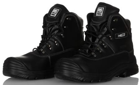 P300-09 RS PRO Black Steel Toe Capped Unisex Safety Boot, UK 9, EU 42