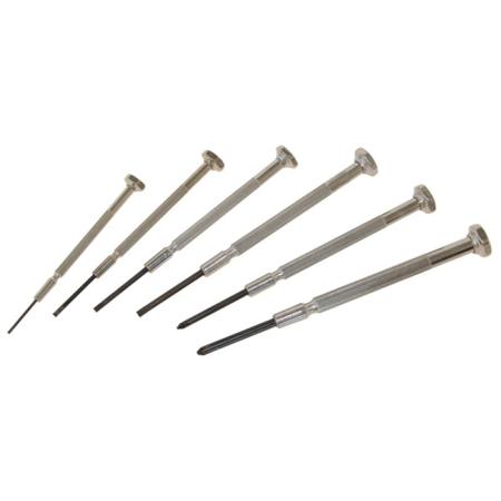 T4854P CK Phillips, Slotted Precision Screwdriver Set, 6-Piece