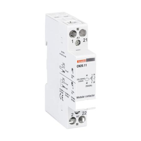 CN2011220 Lovato Modulo CN Contactor, 230 V ac Coil, 2-Pole, 9 A, 4 kW, 1NO + 1NC, 400 V ac
