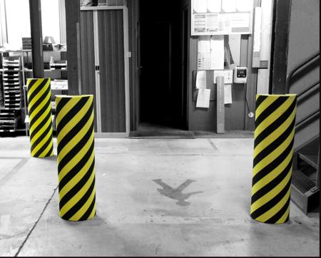 PUX1500 Viso Black & Yellow Polyester Safety Barrier, Black, Yellow Tape