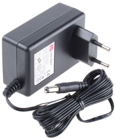 ECP-25-24E RS Pro Plug In Power Supply 24V dc, 1.04A Level V 1 Output, 2.1 x 5.5 x 9.5 mm Centre Positive
