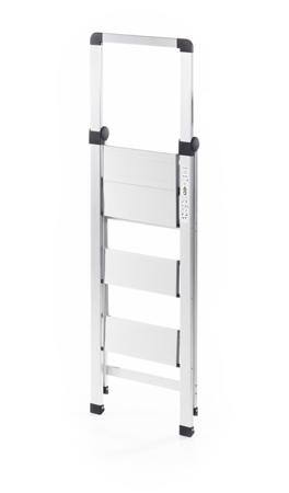 259-5113 RS PRO 3 Tread Aluminium Steps 680mm Platform Height, Silver