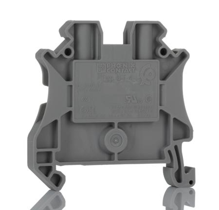 3044102 Phoenix Contact  UT 4 Series Grey, 0.14 → 4mm², Single-Level, Screw Termination, ATEX