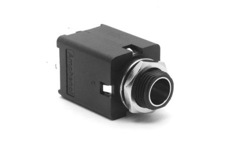 ACJS-MIV-3S Amphenol Industrial Jack Connector 1/4 in PCB Phone Jack Socket 10A