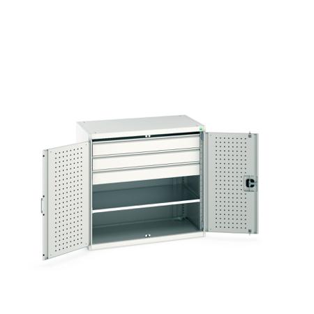 40021203-16V Bott 2 Door Steel Floor Standing Cupboard, 1050 x 650 x 1000mm