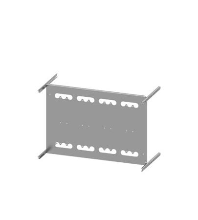 8PQ6000-8BA58 Siemens Grey 3 Gang Mounting Plate Sheet Steel Mounting Plate