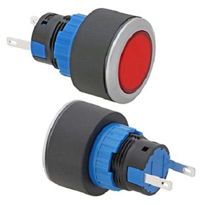 325-301 RS PRO Red Panel Mount Indicator, 24V, 22mm Mounting Hole Size, Pin Terminal Termination, IP65