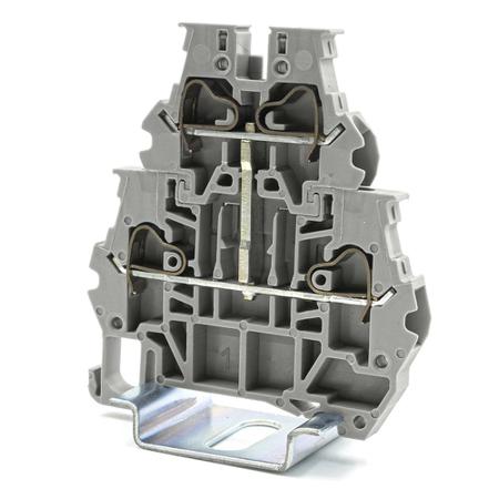262-4337 RS PRO Blue Feed Through Terminal Block, 2.5mm², 1-Level, Spring Termination