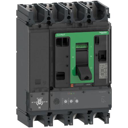 C40H42D250 Schneider Electric, ComPacT MCCB 4P 250A, Fixed Mount