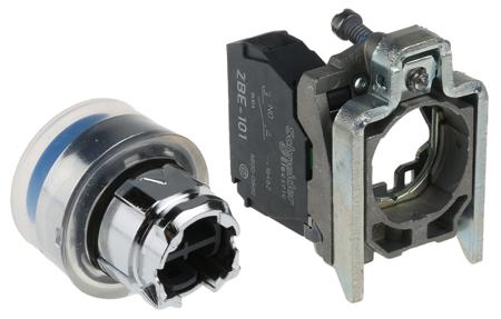 XB4BP61 Schneider Electric Harmony XB4 Blue Push Button NO Spring Return