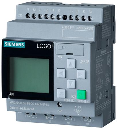 6AG1052-1HB08-7BA2 Siemens SIPLUS LOGO Series Logic Module for Use with SIPLUS LOGO, Relay Output, 8-Input, Digital Input