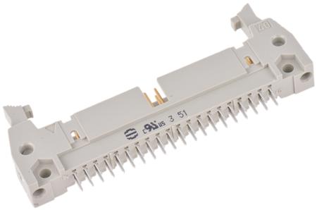 09185407904 HARTING SEK 18 Series Straight Through Hole PCB Header, 40 Contact(s), 2.54 mm Pitch, 2 Row, Shrouded