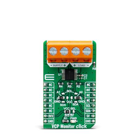 MIKROE-4039 MikroElektronika VCP Monitor Click Power Monitoring for NA260AIPWR for Battery Charger