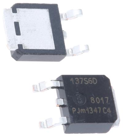 BT137S-600D,118 WeEn Semiconductors Co., Ltd Surface Mount, 3-pin, TRIAC, 600V, Gate Trigger 1V 600V