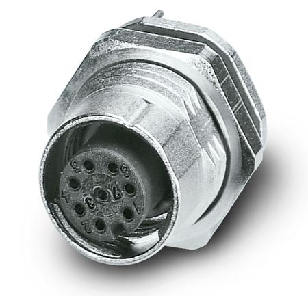 1553860 Phoenix Contact Circular Connector, 8 Contacts, Rear, M12 Connector, Socket, Male, IP65, IP67