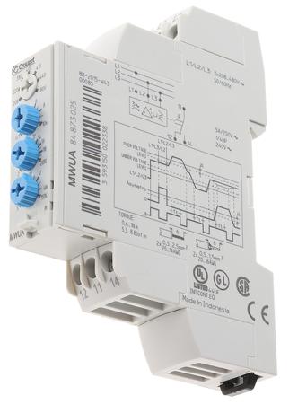 84873025 Crouzet Phase, Voltage Monitoring Relay, 3 Phase, SPDT, 183 → 528V ac, DIN Rail