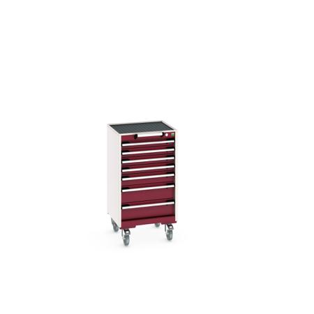 40402021-24V Bott, 7 Drawer Sheet Steel Floor Standing Storage Cabinet, 525 X 525 X 985mm