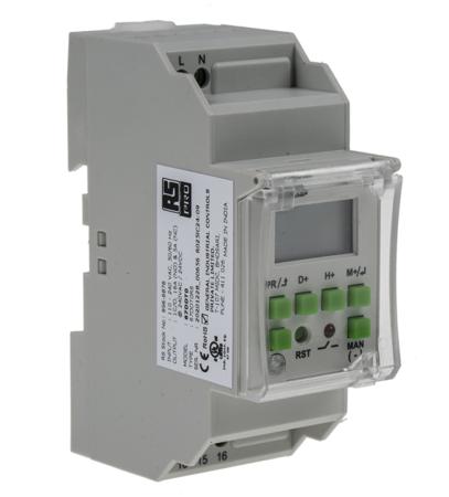 896-6876 RS PRO DIN Rail Time Switch 110 → 240 V ac, 1-Channel