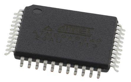 ATMEGA644P-20AU Microchip , 8bit AVR Microcontroller, 20MHz, 2 kB, 64 kB Flash, 44-Pin TQFP
