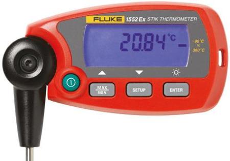 1552A-12-DL Fluke 1552A Wired Digital Thermometer for Industrial Use, PRT Probe, 1 Input(s), +300°C Max, ±0.05 °C Accuracy