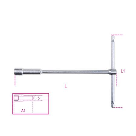 949 14 BETA 14 mm Hex Socket Wrench with T-Handle Handle, 250 mm Overall