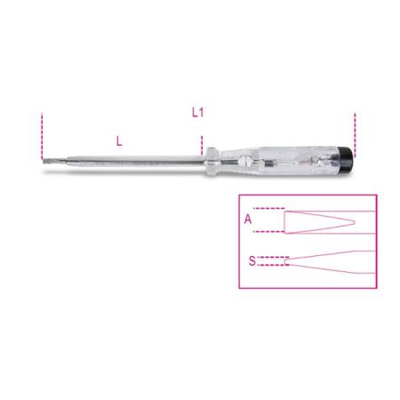 1253 BETA 100 mm blade Mains Tester Screwdriver