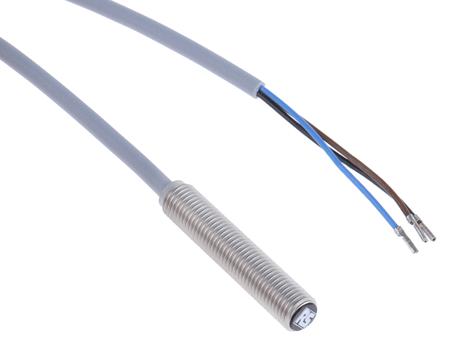 208-320 RS PRO Inductive Threaded Barrel Proximity Sensor, M8, 1.5 mm Detection, PNP NO, 10 → 30 V dc