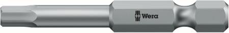 05059634001 Wera Hexagon Screwdriver Bit, 4 mm Tip, 1/4 in Drive, Hexagon Drive, 152 mm Overall