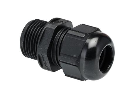 53017230 5301 Series Black Polyamide Cable Gland, M20 Thread, IP68, IP69